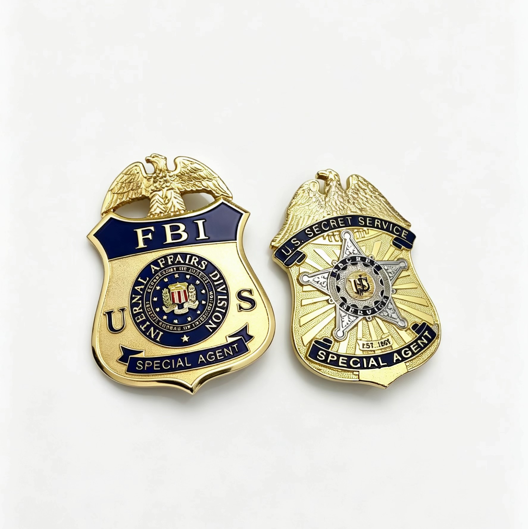 Wholesale Custom Metal Police Badges 3D Engraved Law Enforcement Security Officer Badge