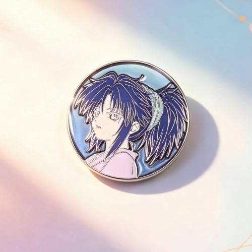 Anime Girl Hard Enamel Lapel Pin Collectible Badge