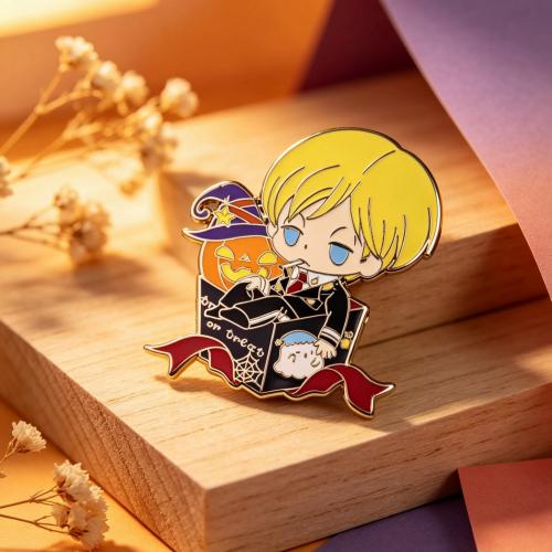 Halloween Anime Boy Hard Enamel Lapel Pin