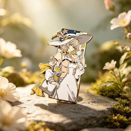 Anime Girl Hard Enamel Lapel Pin Zinc Alloy Badge