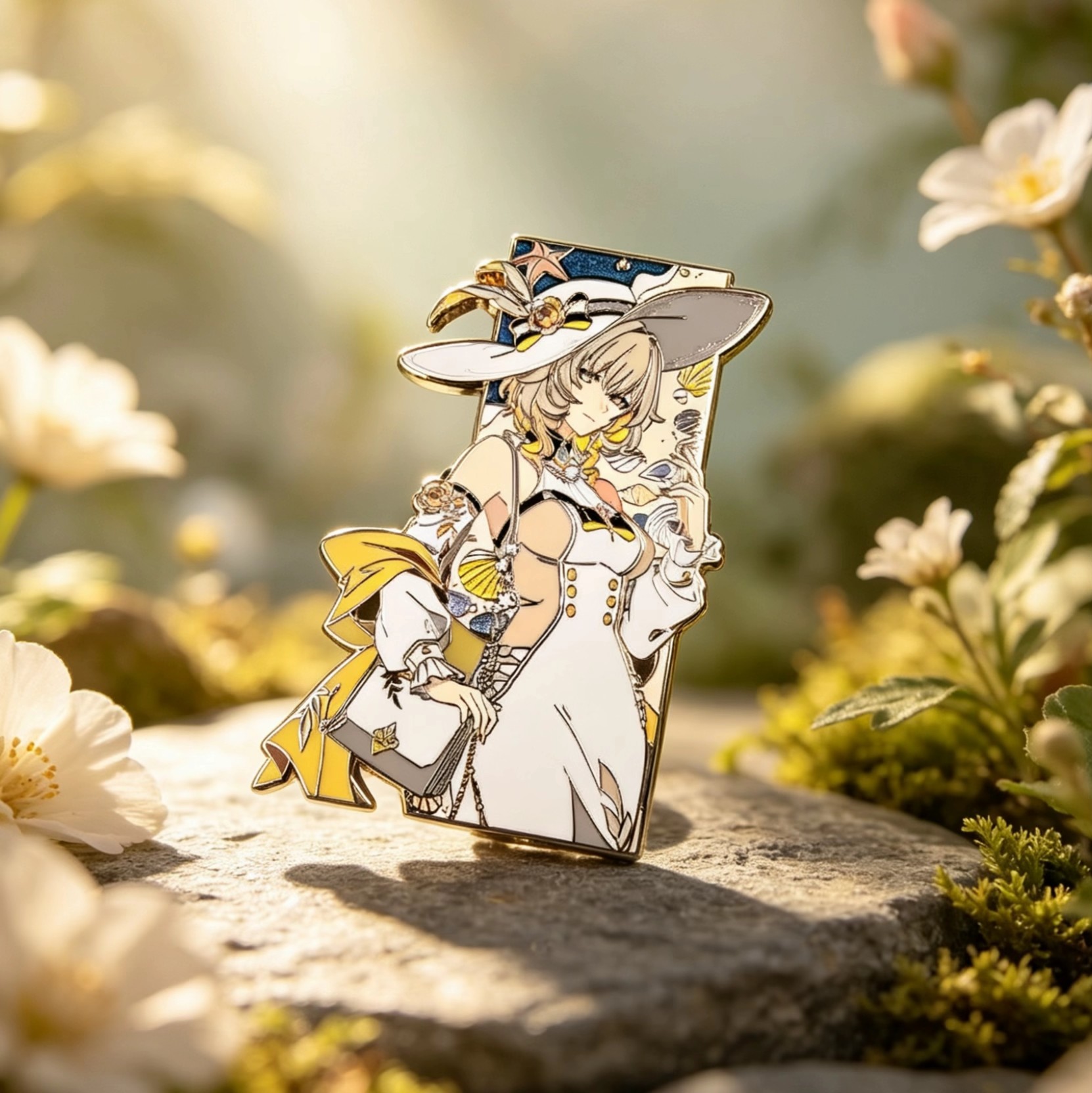 Anime Girl Hard Enamel Lapel Pin Zinc Alloy Badge