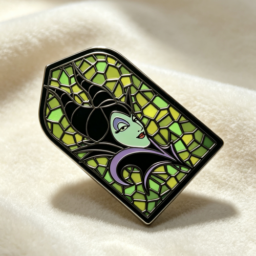 Maleficent Stained Glass Hard Enamel Pin