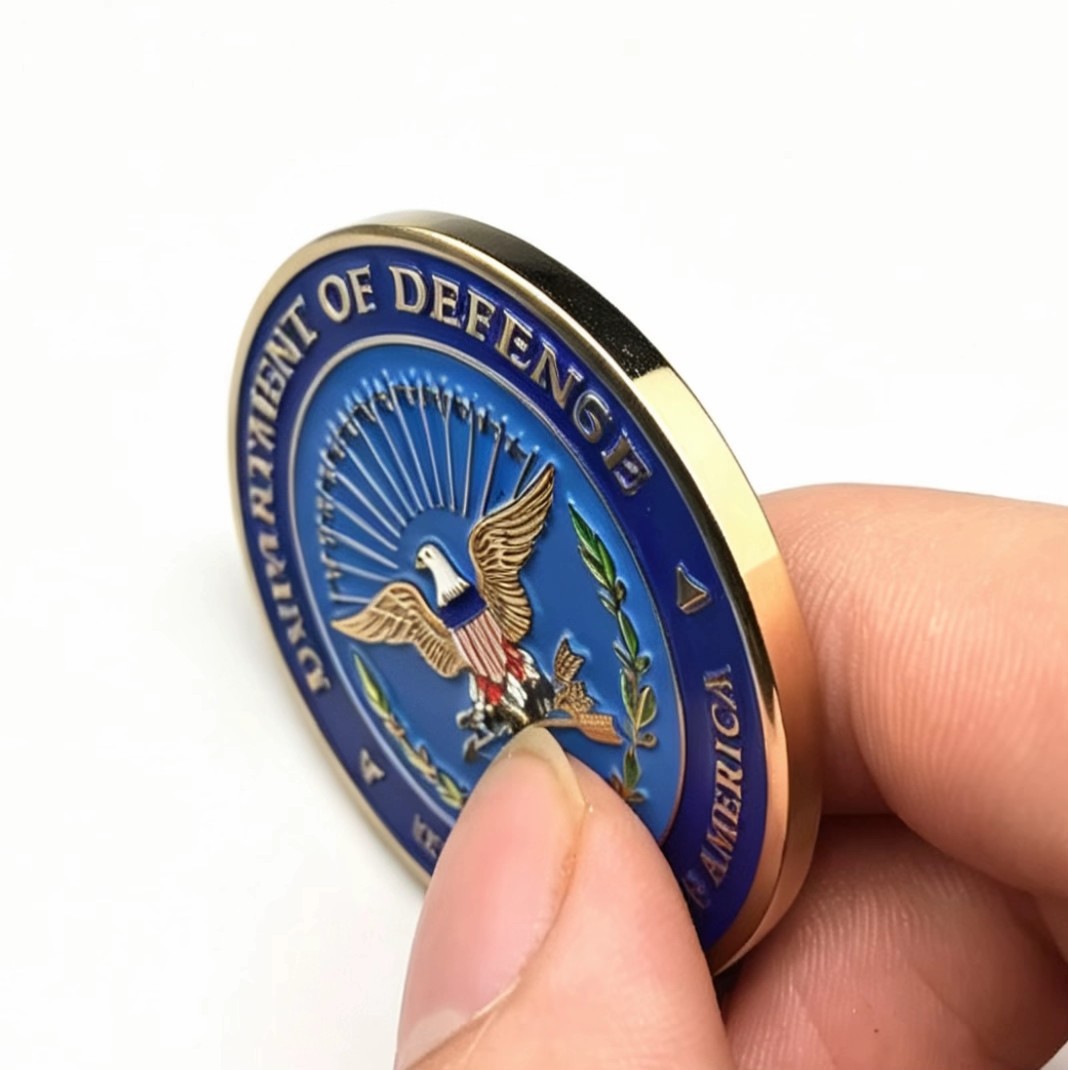 Antique Two Tone Custom Logo Metal Commemorative Challenge Coins For Promotional Gifts